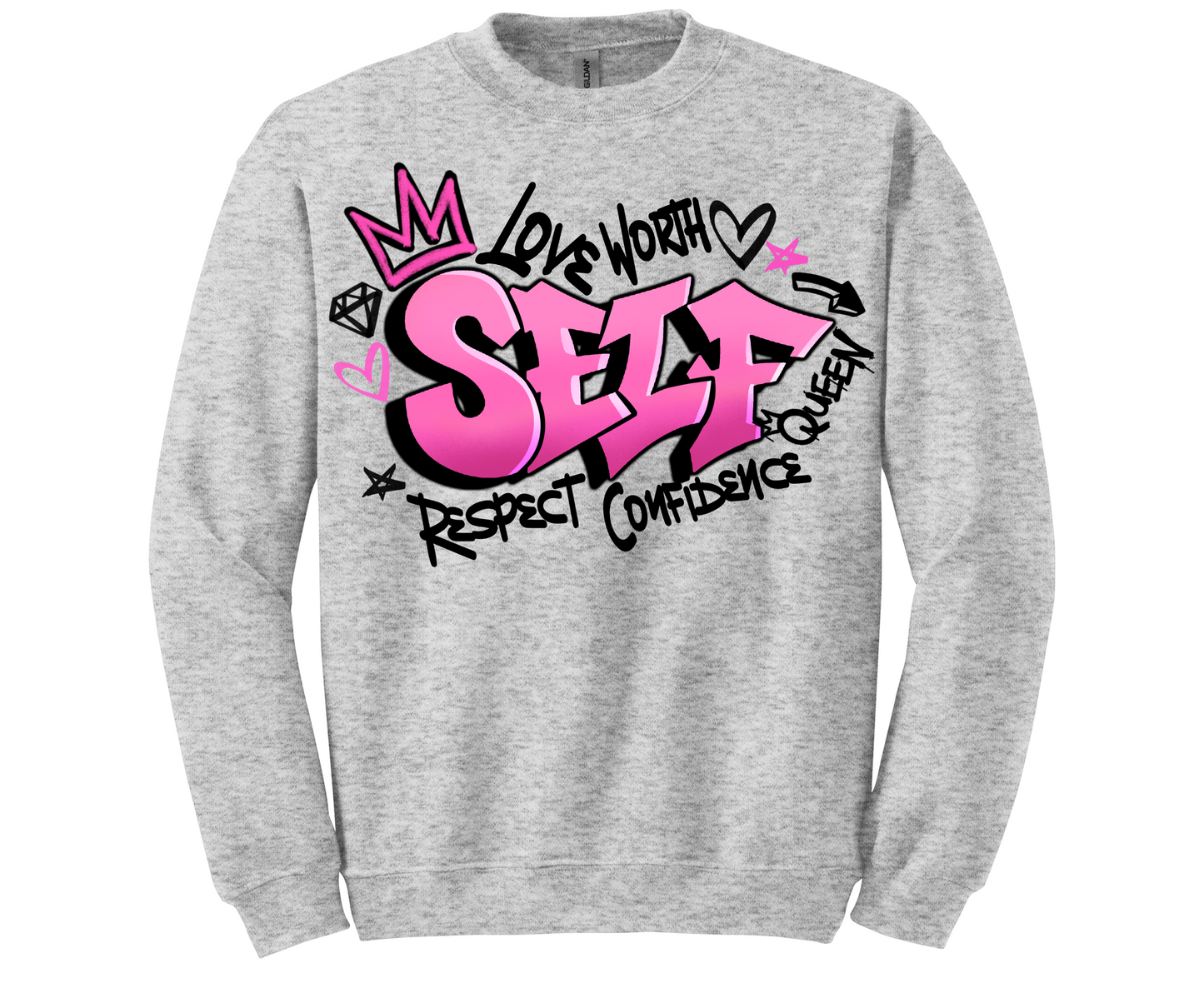 Love , Worth , Self , Respect , Confidence , Queen Tops