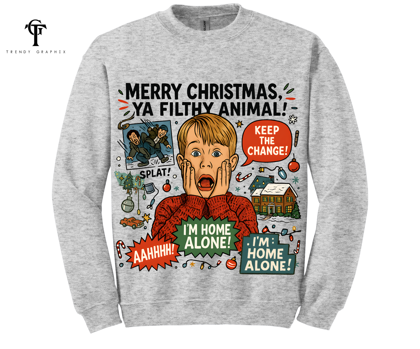 Home Alone Unisex Crew Sweat Shirt (Christmas Special)