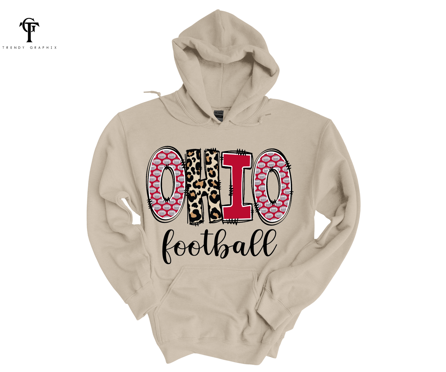 Ohio State Leopard Print Unisex Hoodie