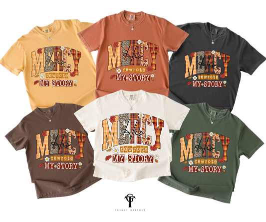 His Mercy Rewrote My Story Unisex Tops