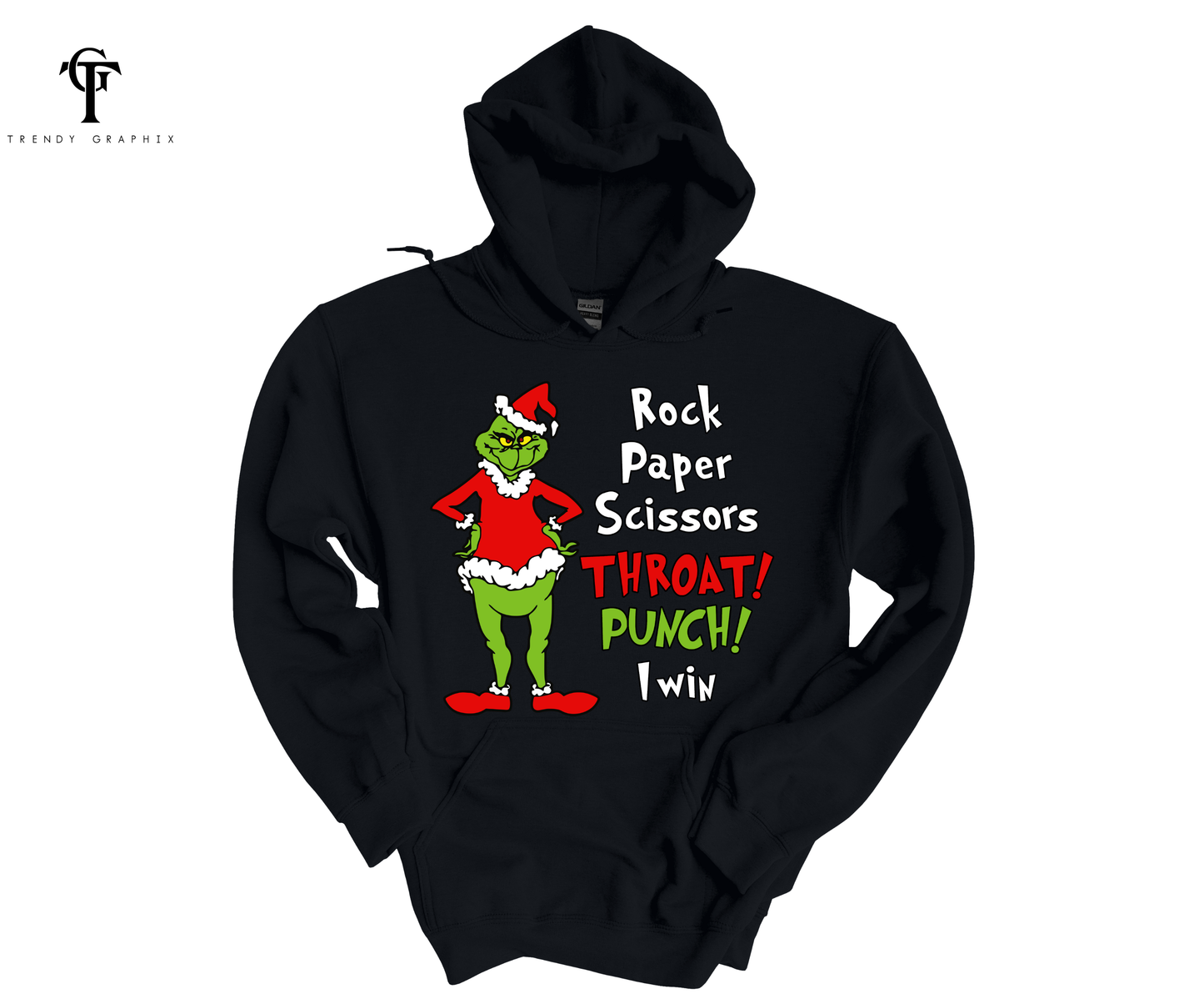 The Grinch "Rock , Paper , Scissors" Unisex Hoodie