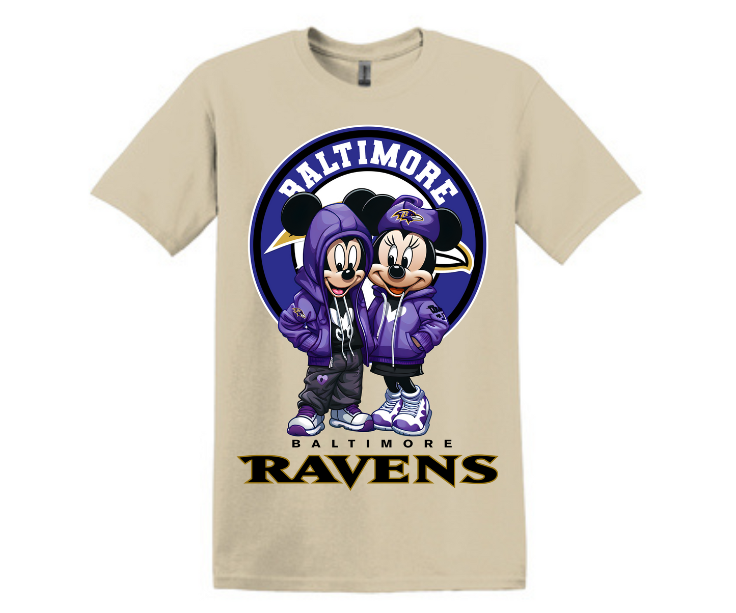 Ravens Cartoon Unisex Tops